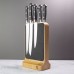 BMKB19 Oak Soft Touch Knife Block with free set of 5 knives 
