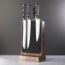 BMKB19 Acacia Soft Touch Knife Block with free set of 5 knives 