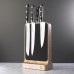 BMKB19 Ash Soft Touch Knife Block with free set of 5 knives 