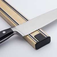 Bisigrip Rubberwood Knife Rack With Endcaps (450mm)