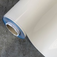 0.55mm x 1200mm Ferro White Dry Wipe Wallpaper Backed